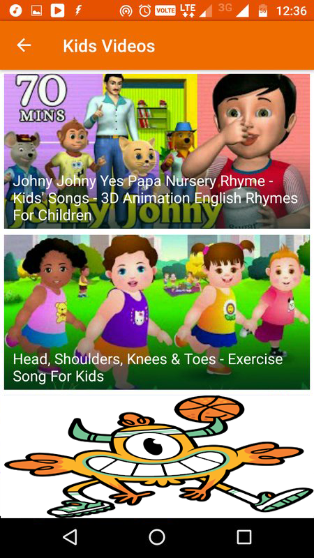 Screenshot of Go noodle Kids Dancing