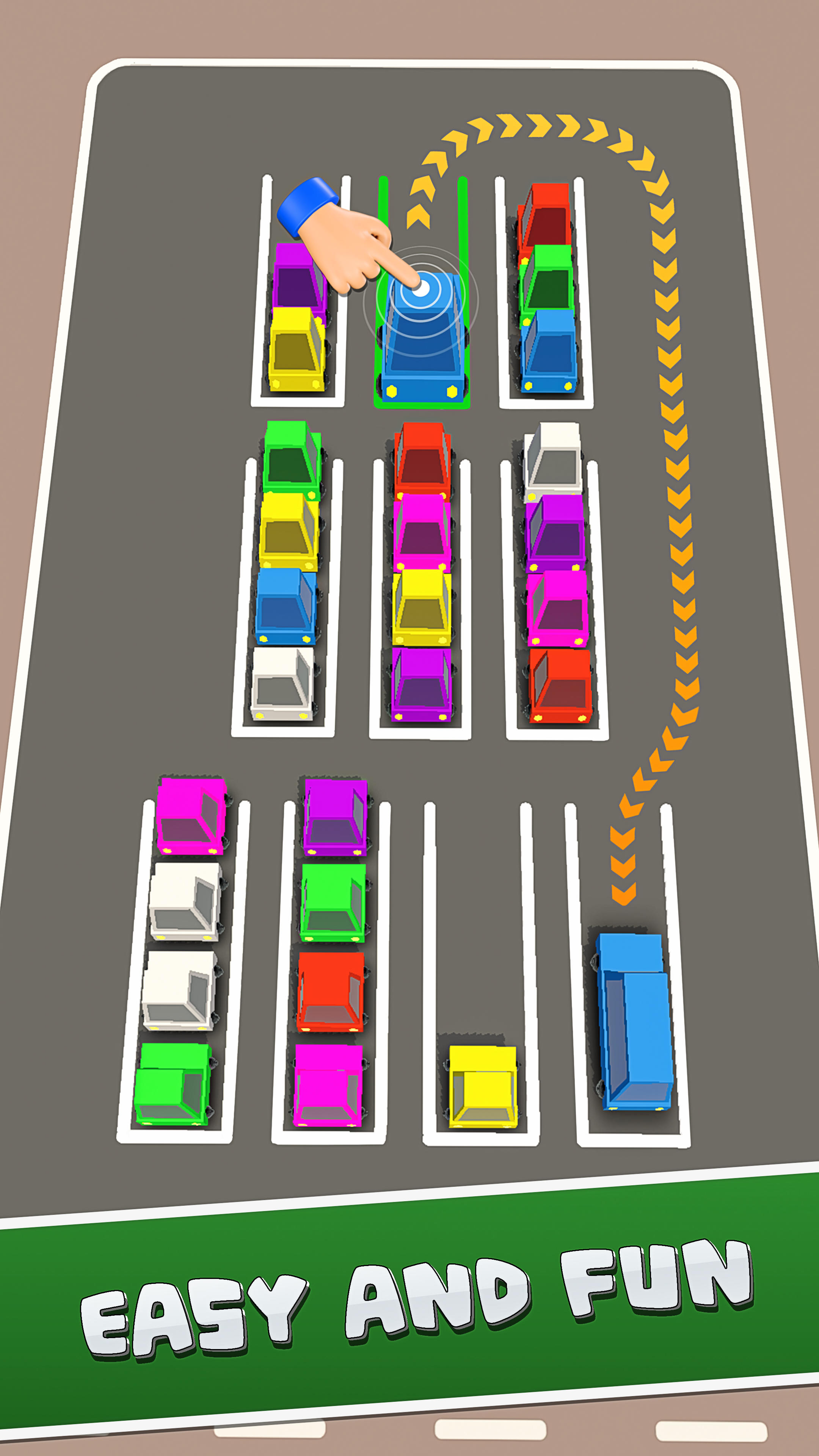 Car Color Sort: Parking Jam 3D Game Screenshot
