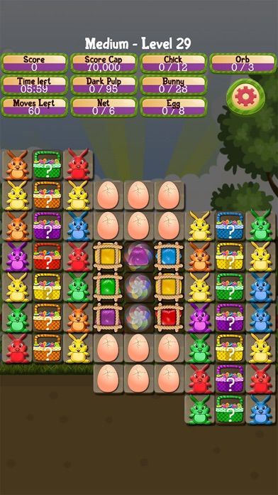 Bunny Drops 2 - Match 3 puzzle ภาพหน้าจอเกม