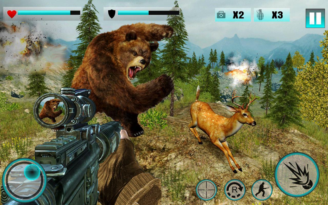 Screenshot 1 of Caça de animais selvagens na selva: jogos de tiro em FPS 1.0.2