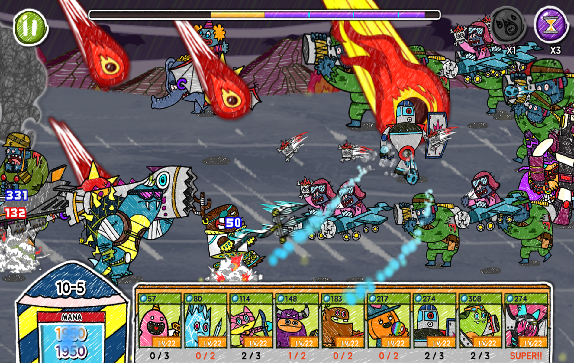 Monster VS Zombie Game Screenshot