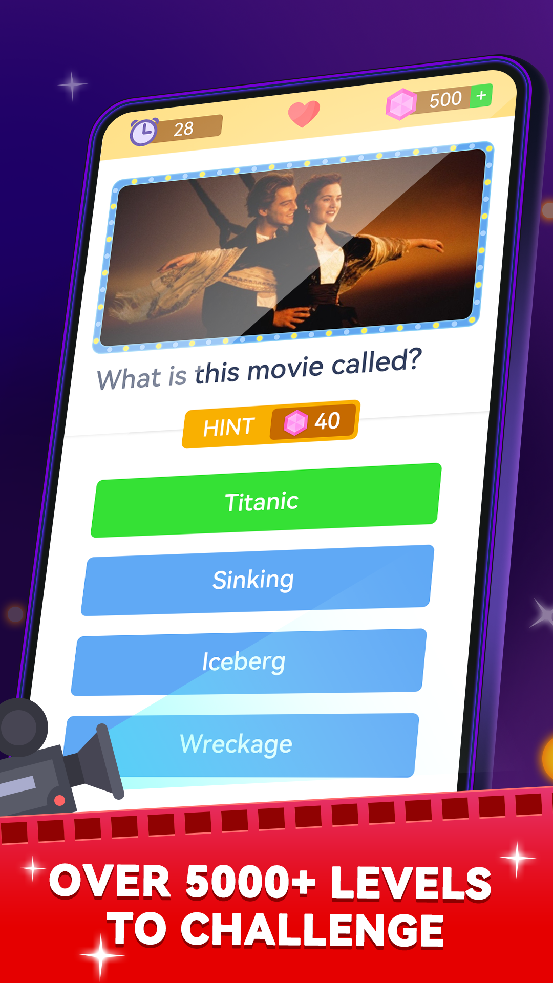 Movie Trivia Star Game Screenshot