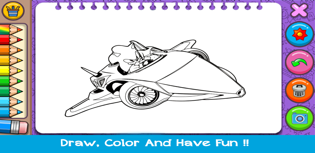 Desenhos que Fiz Numa App de Colorir do Sonic