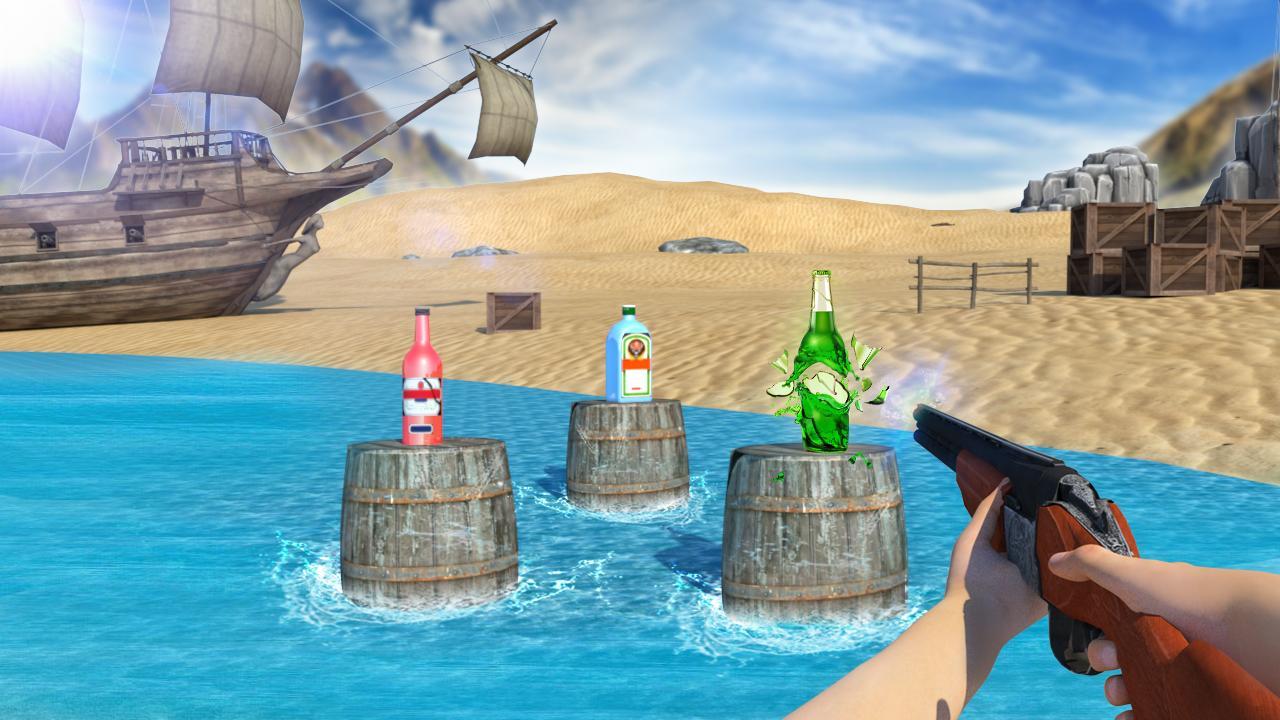 Bottle Shooter Game 3D screenshot game