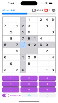 Скриншот игры Simple Sudoku!
