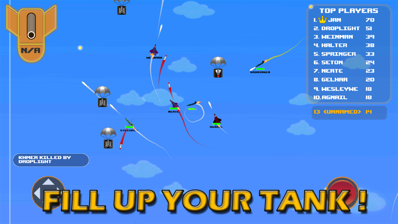 Screenshot of planes.io : free your wings