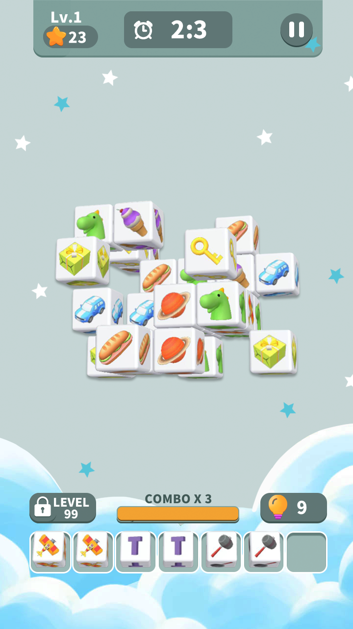 Screenshot of Cube Master 3D - Match 3 & Puzzle Game
