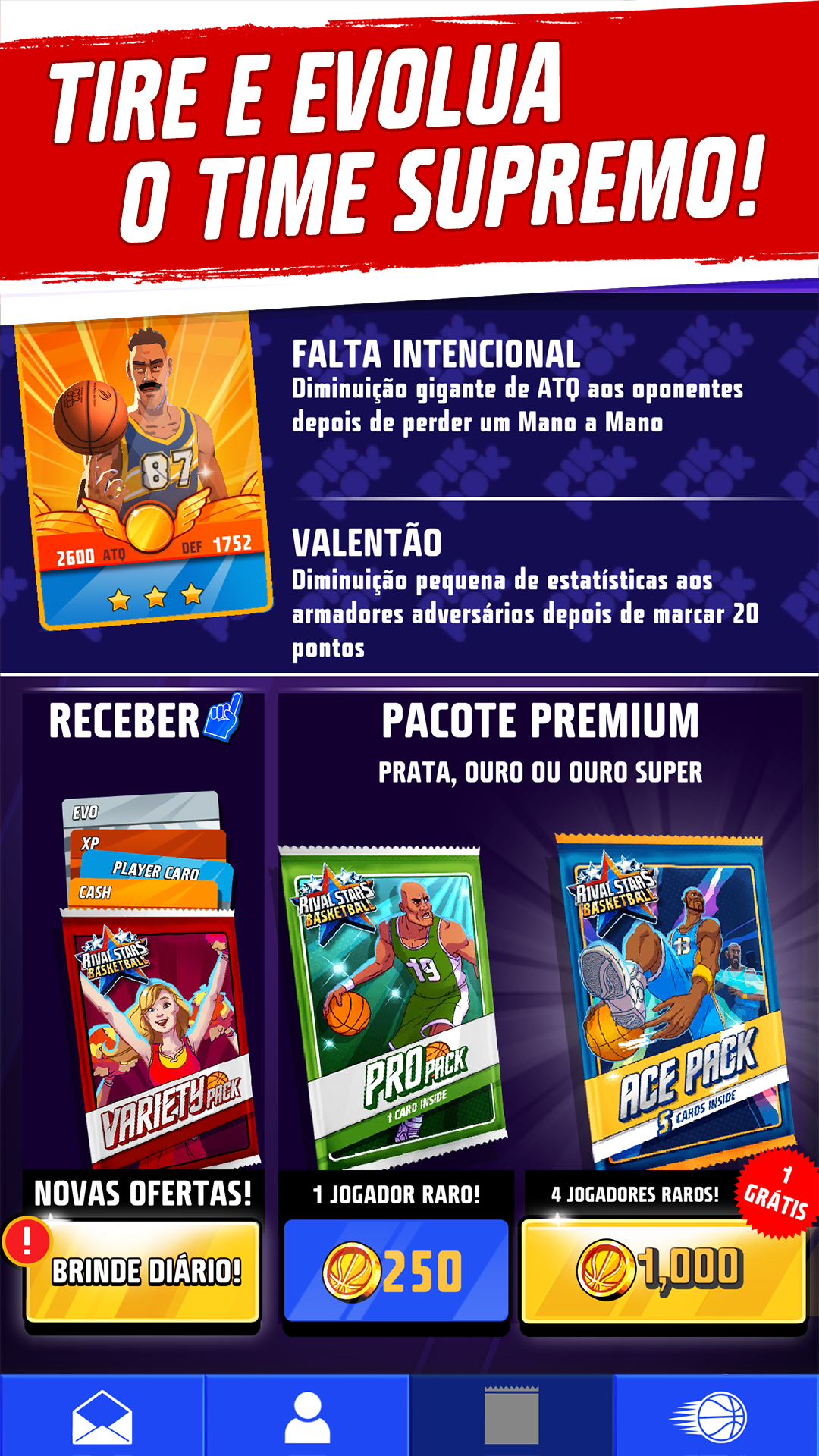 Captura de Tela do Jogo Estrelas do Basquete