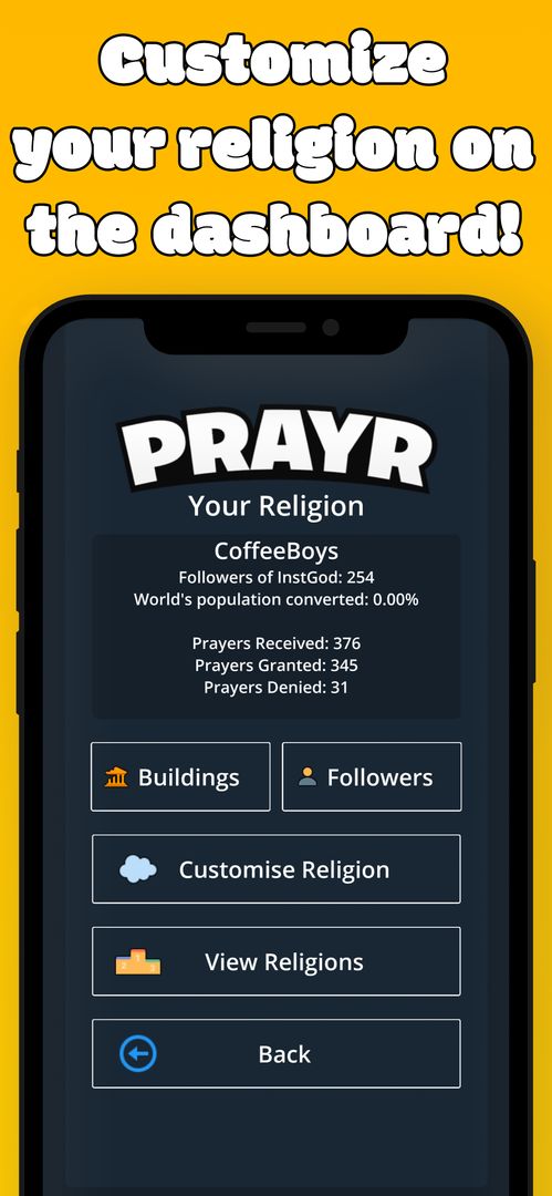 Screenshot of Prayr - God Simulator