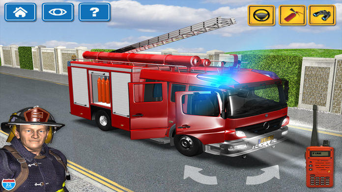 Captura de Tela do Jogo Kids Vehicles Fire Truck games