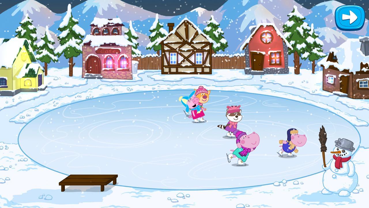 Hippo's tales: Snow Queen Game Screenshot