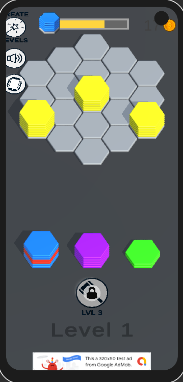 Hexa Sort Color Game Screenshot