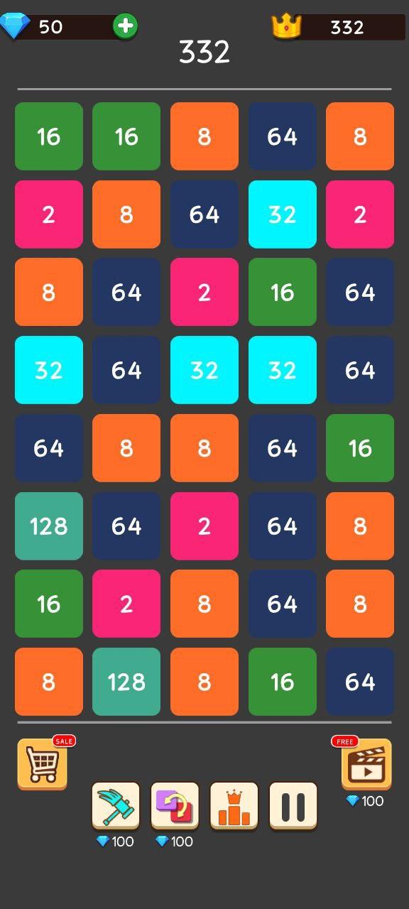 2248 Merge Block Number Puzzle screenshot game