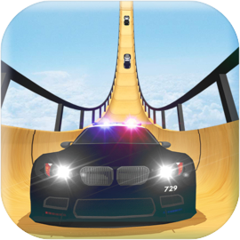 US Police Mega Ramp Car Stunts Racing: Cop Driving