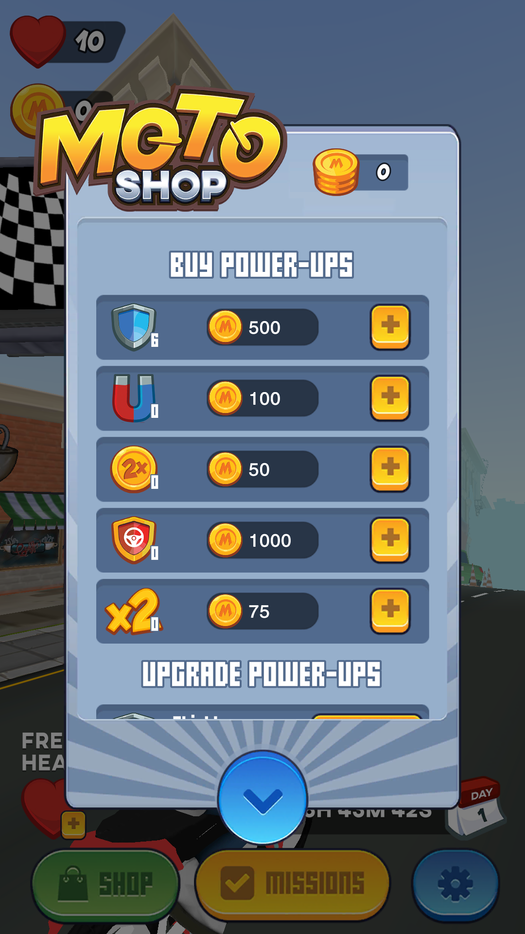 Moto Max: Endless Runner Game Screenshot