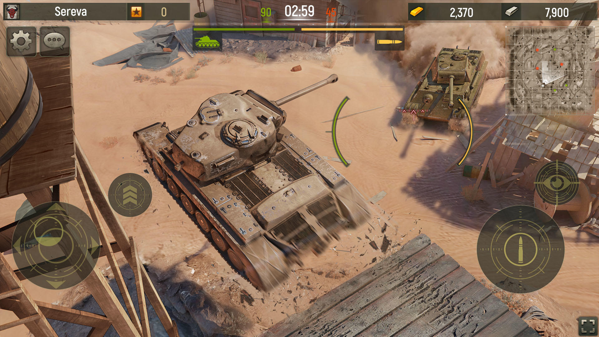Grand Tanks：Panzer War Tanks ภาพหน้าจอเกม