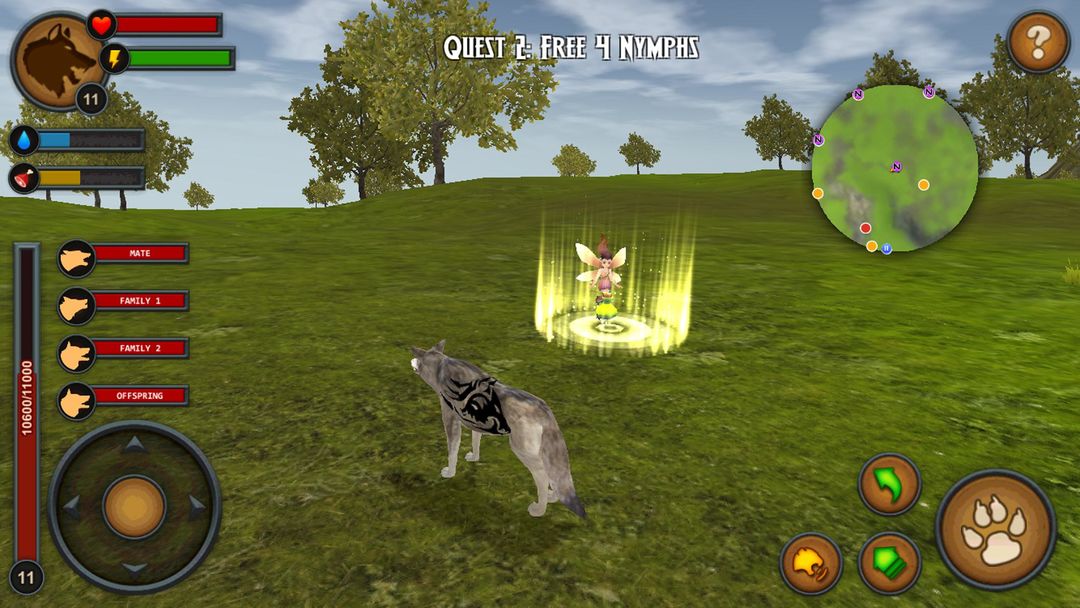 Screenshot of Wolves of the Forest