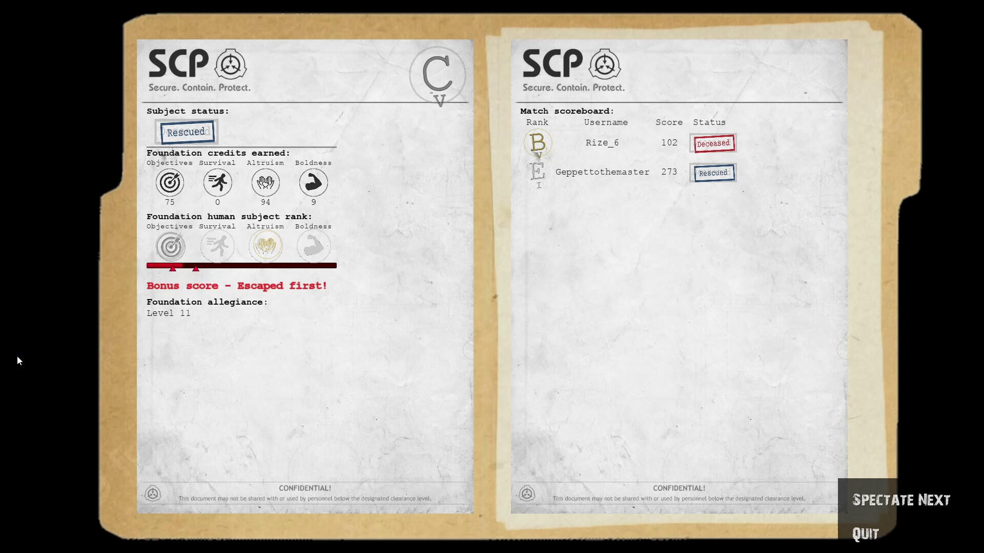 Screenshot 1 of SCP: Nemesi - การทดสอบอัลฟ่า 