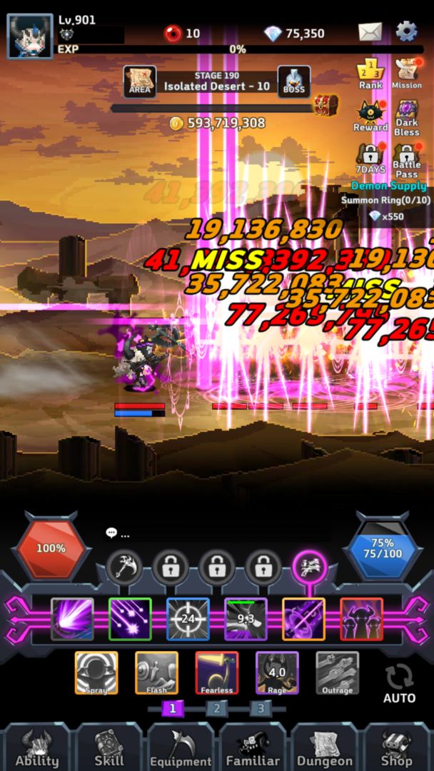 Screenshot of Dark Hero Dash : Idle RPG