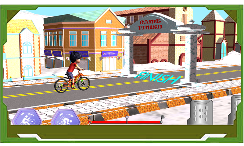 Скриншот игры Shiva School Cycle Race