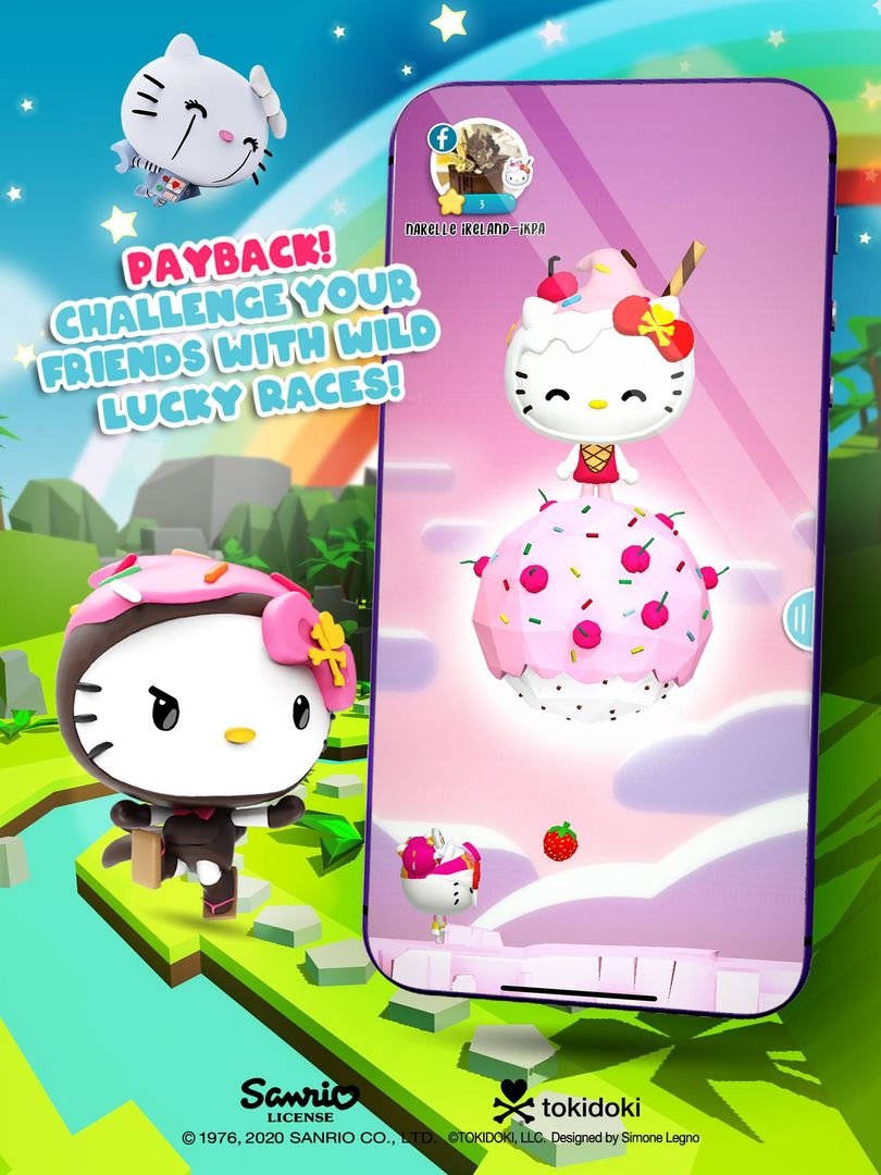 Globematcher feat. tokidoki x Hello Kitty 게임 스크린 샷