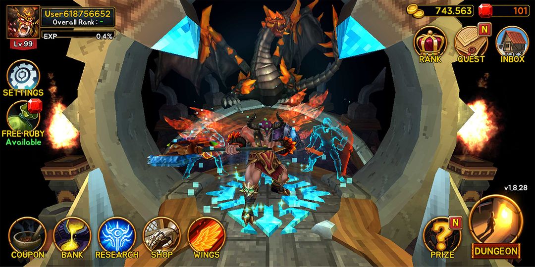 Screenshot of Death Dungeon : Demon Hunting 