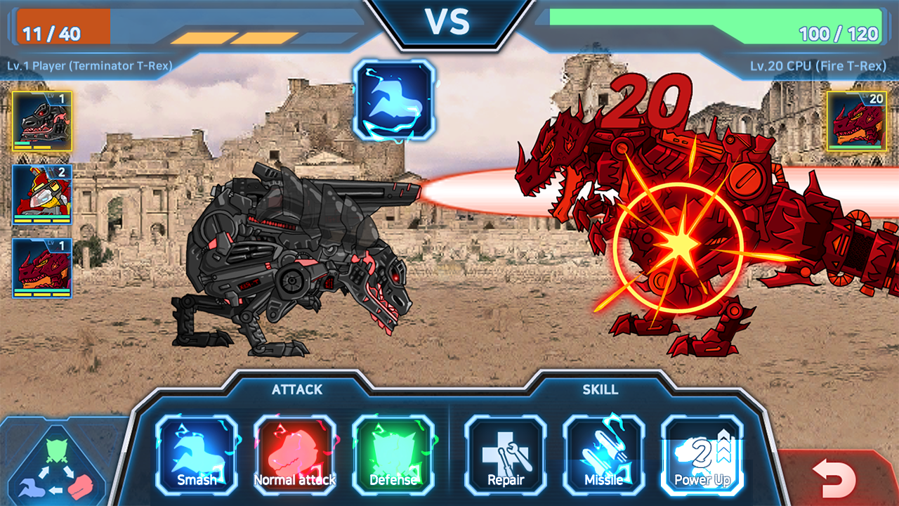 Dino Robot Battle Field: War Game Screenshot