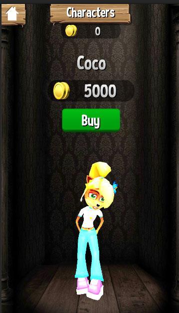 Bandicoot Runner ゲームのスクリーンショット