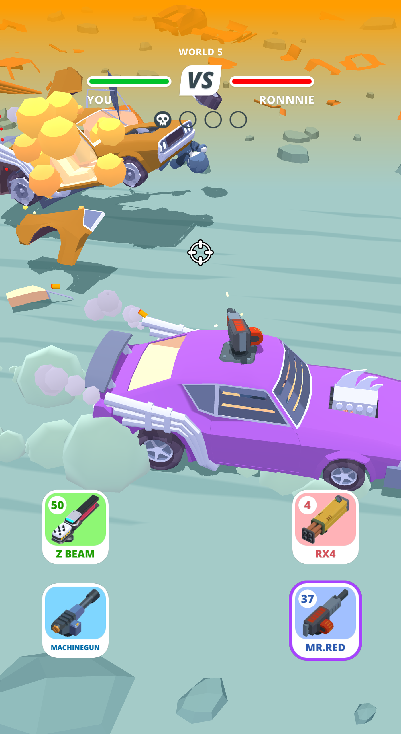 Screenshot of Desert Riders: Car Battle Game