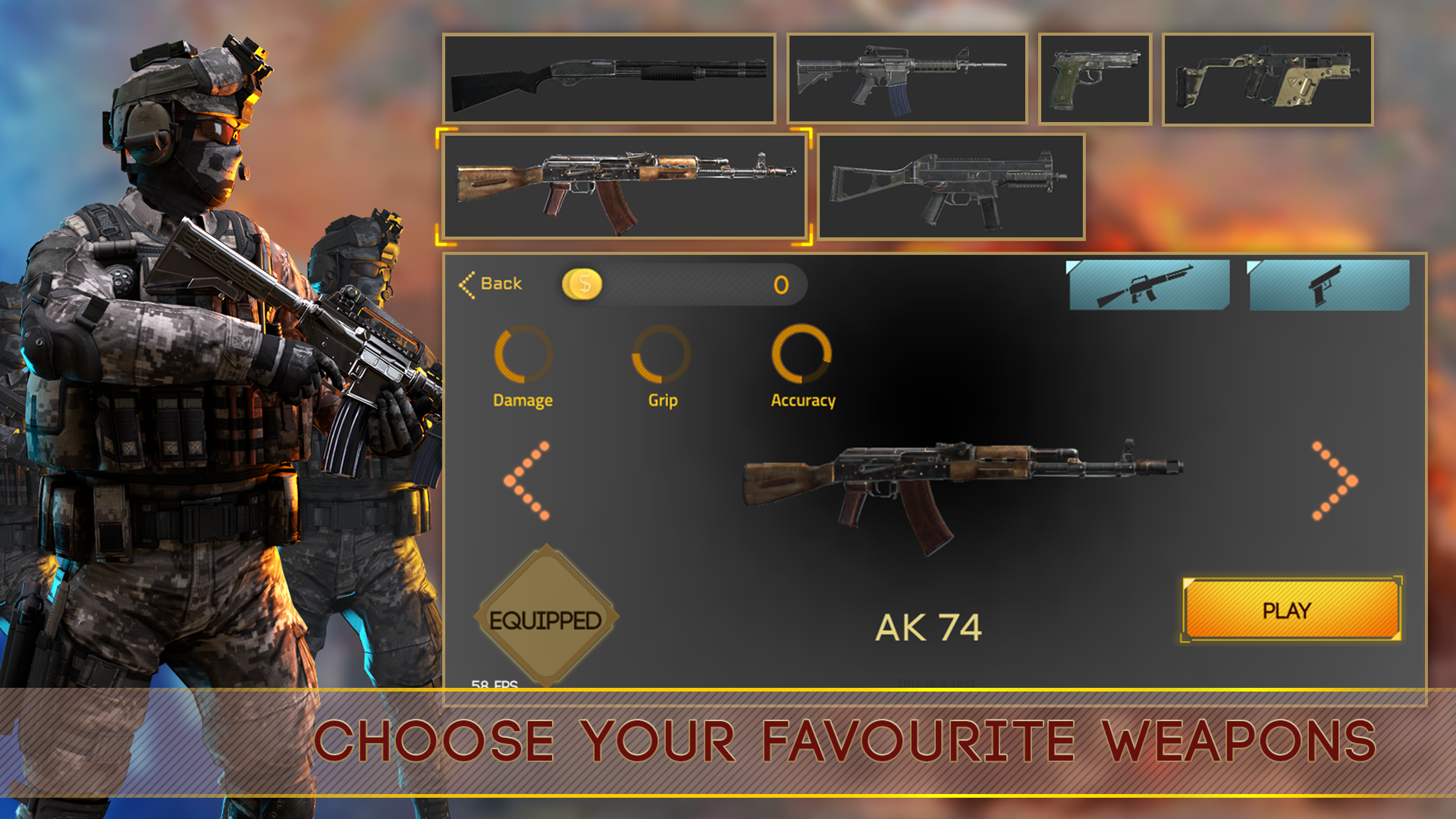 Screenshot of Commando Strike Secret Mission Real FPS 2021