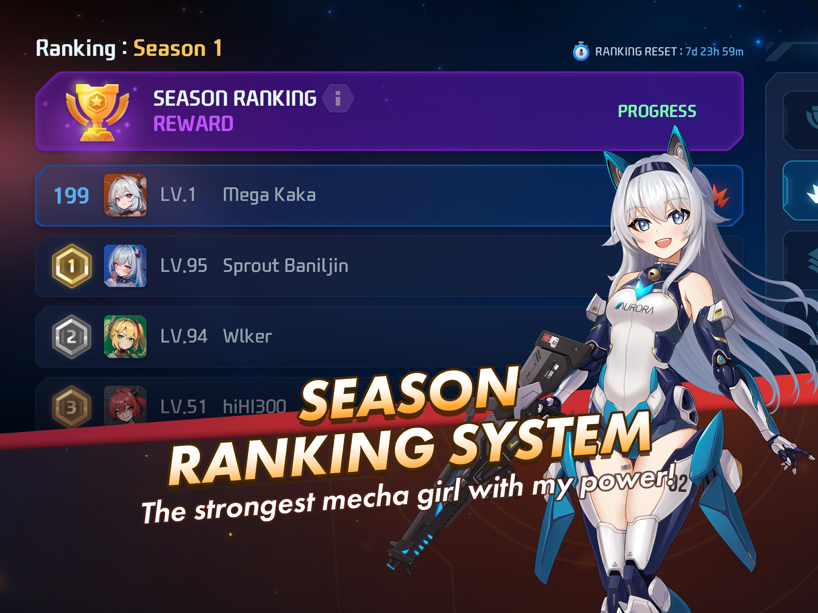 Mecha Waifu Survivor io Game Screenshot