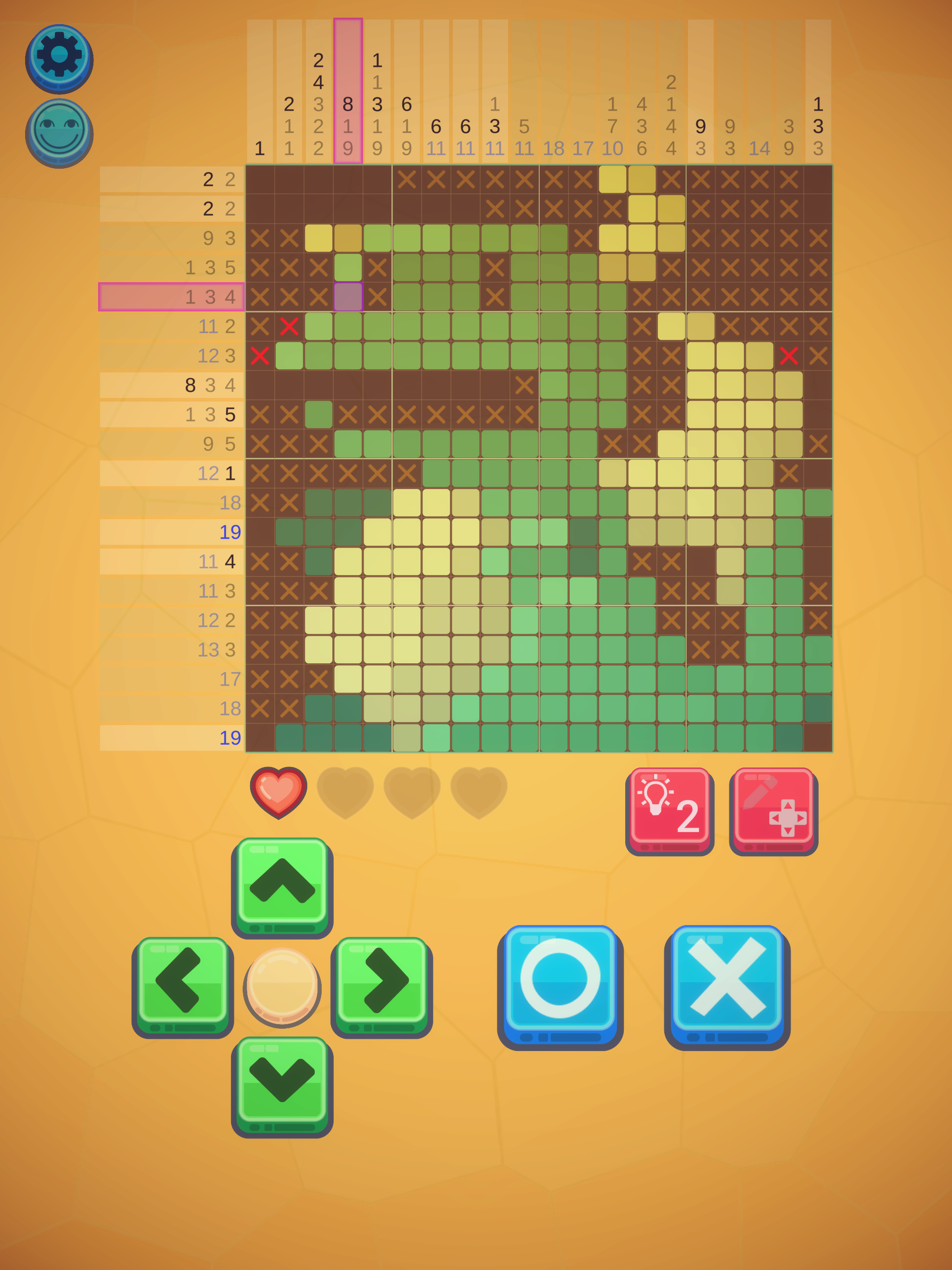 Screenshot of NemoAlice - nonogram puzzle