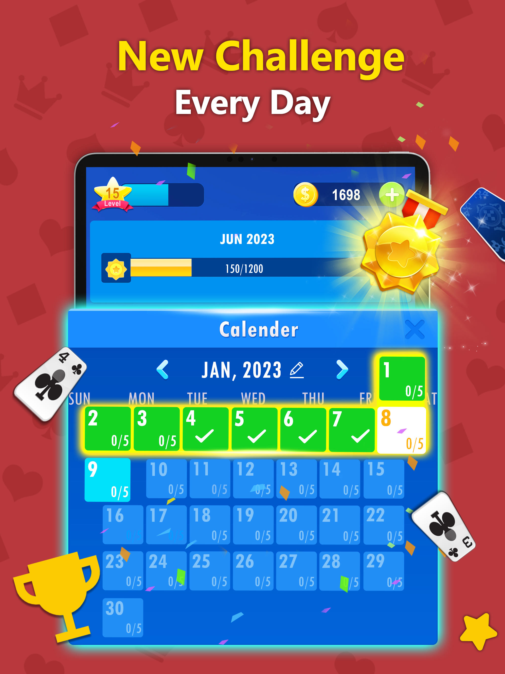 Freecell Solitaire Game Screenshot
