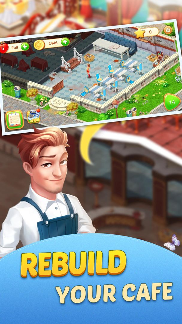 Dream Cafe: Cafescapes - Match 3 screenshot game