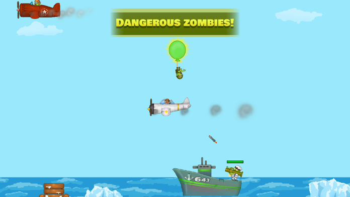 Zombie Planes World War Battle ゲームのスクリーンショット