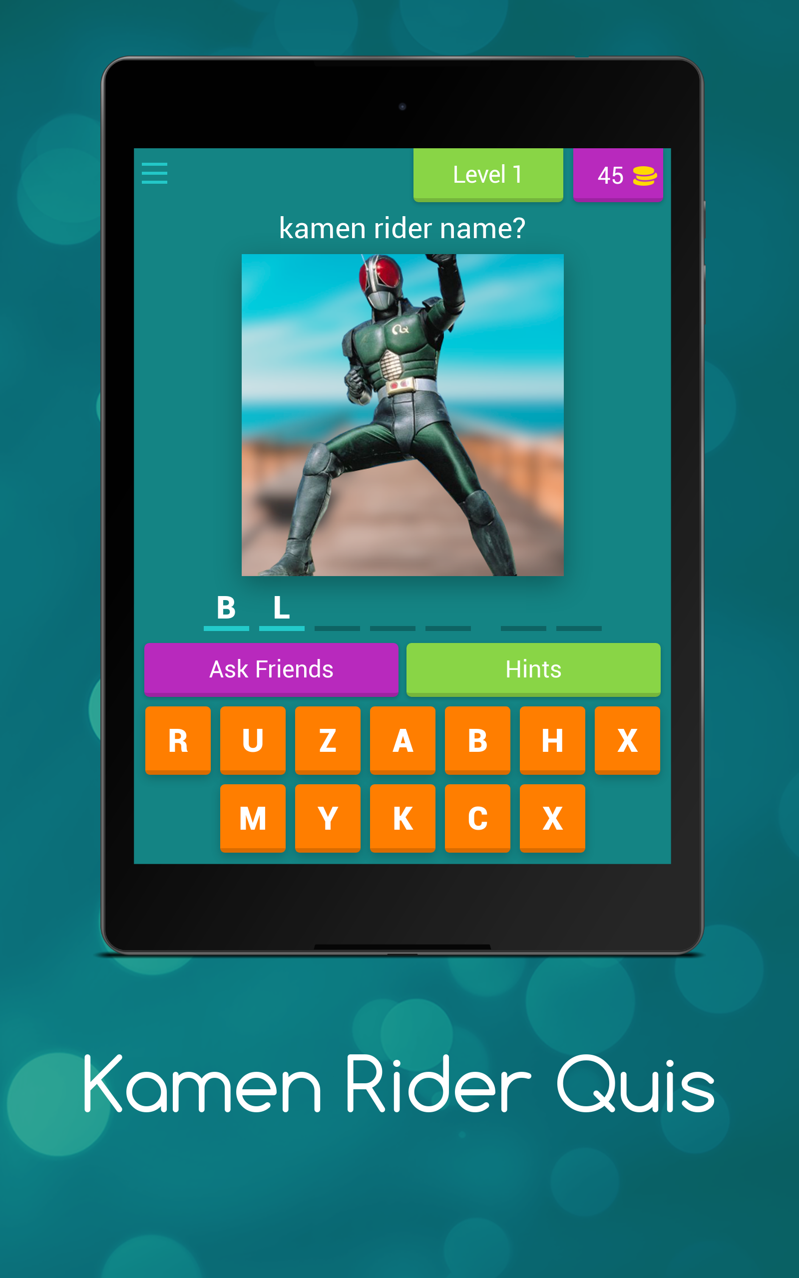 Kamen Rider Quis Game Screenshot