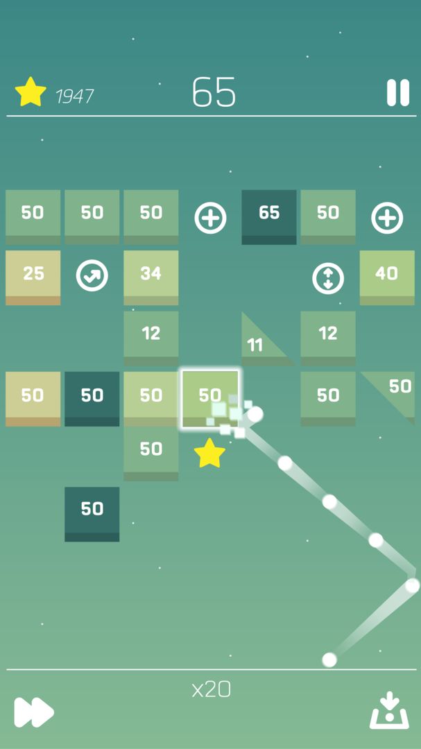 Screenshot of Bricks breaker puzzle ball shooting blocks classic