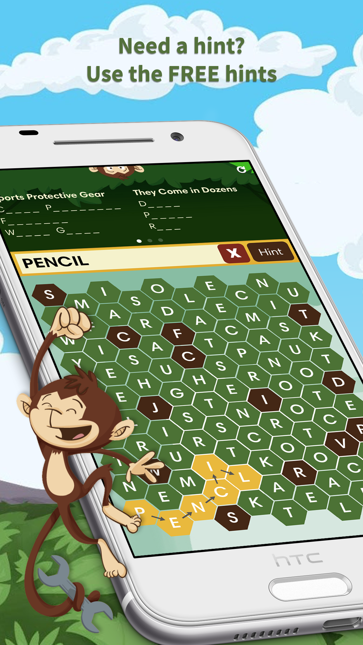 Monkey Wrench – Word Search ภาพหน้าจอเกม