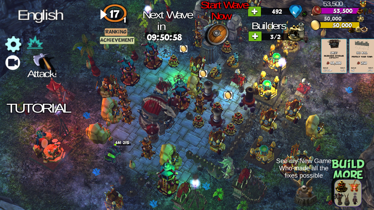☣️ Clash Of Orcs ⛺️ City Building Defense War TD Game Screenshot