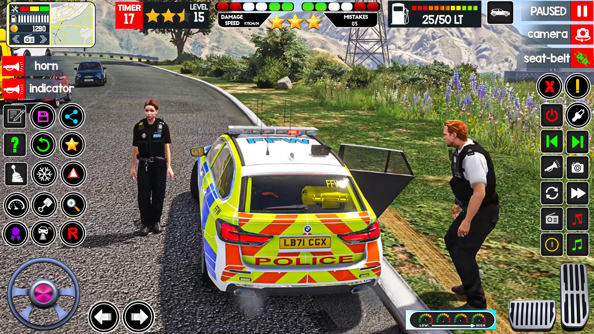 Cuplikan Layar Game Police Car Game Police Sim 3D