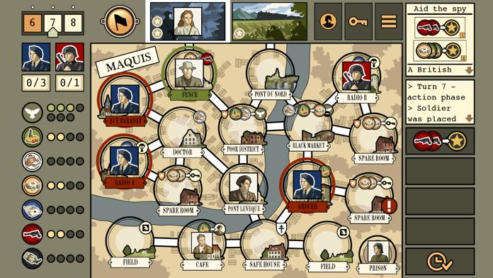 Screenshot of Maquis Board Game