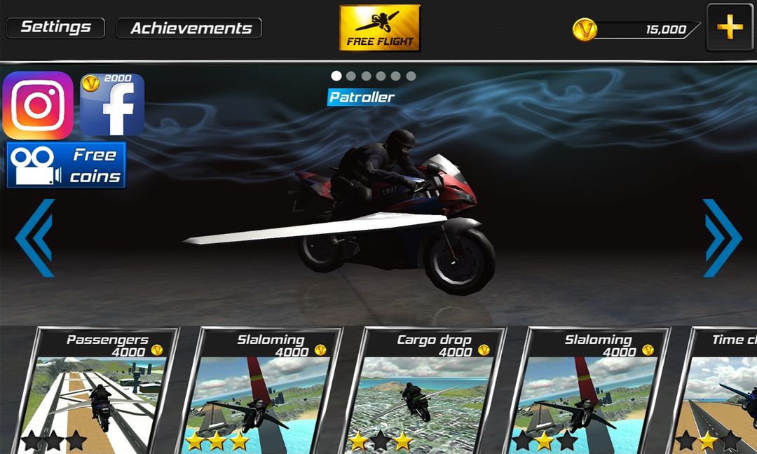 Flying SWAT Police Bike 3D 게임 스크린 샷