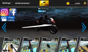 Flying SWAT Police Bike 3D Game Screenshot