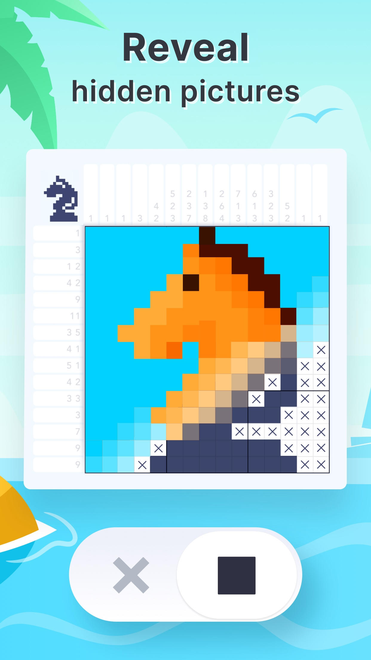 Griddlers－Crossmath Puzzles Game Screenshot