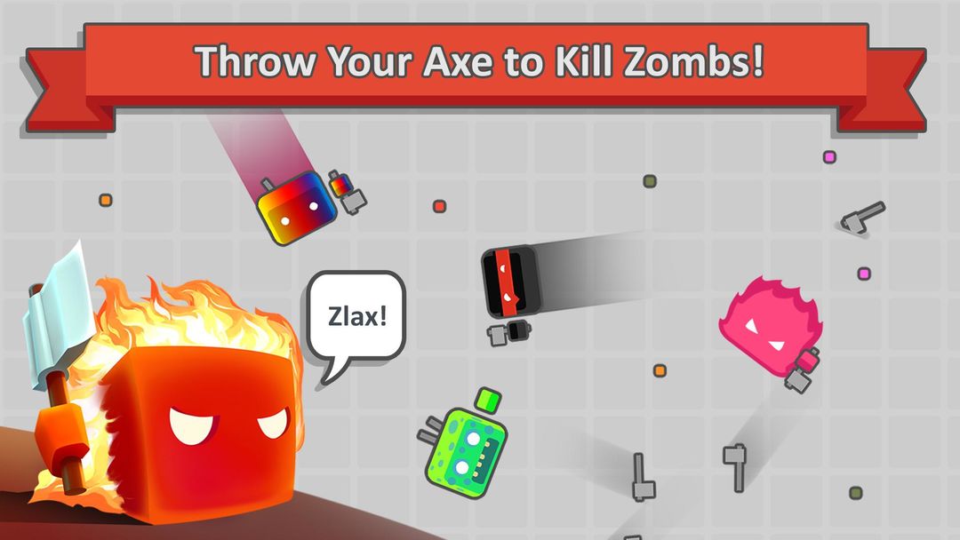 Zlax.io Zombs Luv Ax 게임 스크린 샷