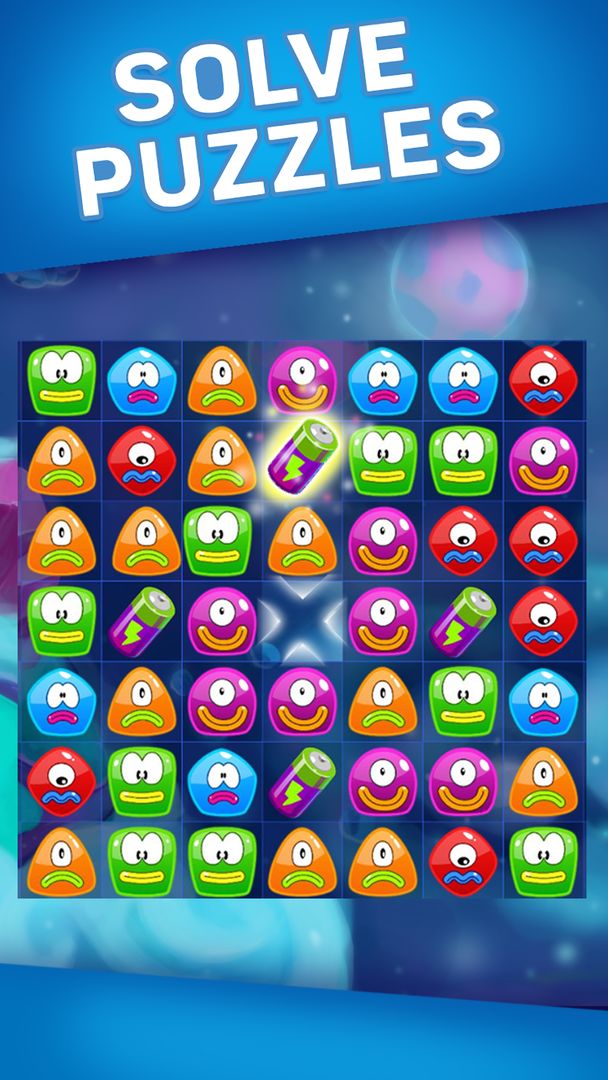 Screenshot of Jelly Nova: Match 3 Space Puzzle