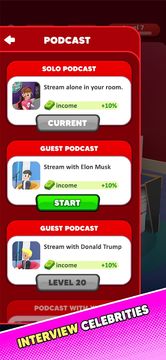 Idle Podcast Studio Game Screenshot