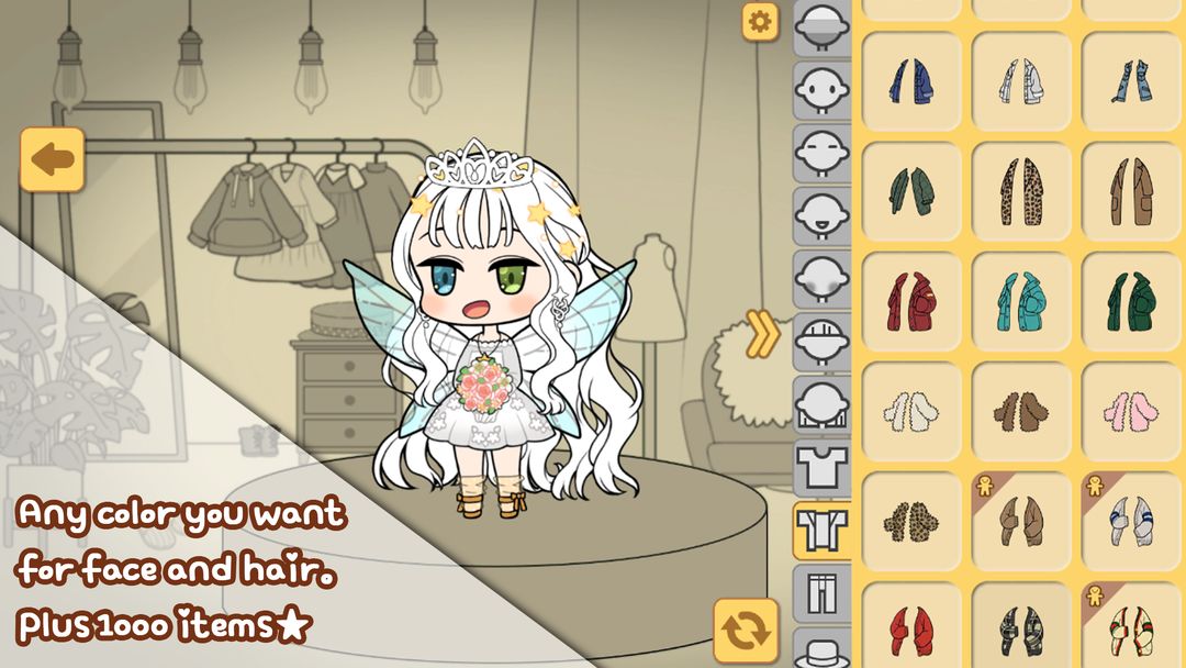 Screenshot of Character Maker: Dress-up Game