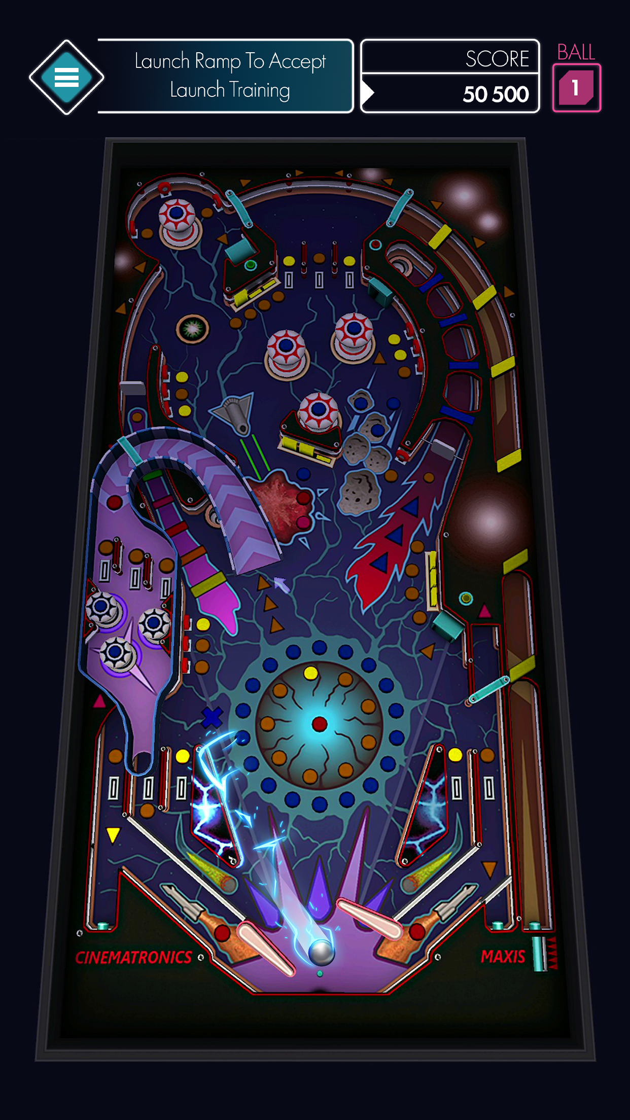 Screenshot of Space Pinball: Classic game