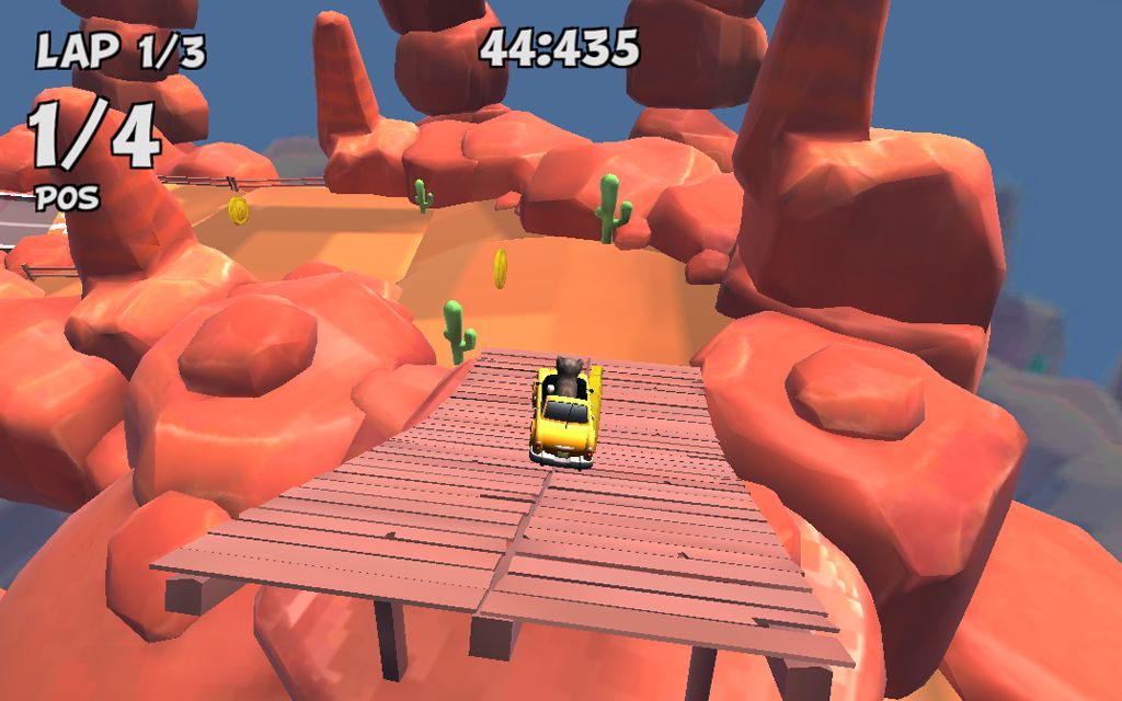Screenshot of Crazy Cat Rush Racing